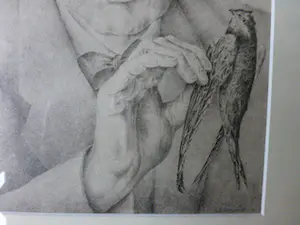 Wim Schuhmacher - Zelfportret met dode zwaluw kopen? Bied vanaf 50!