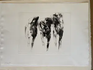 Leon Golub - Lot van 9 grafische werken (o.a. Golub, Einhoff, Kressel, Merz) kopen? Bied vanaf 60!