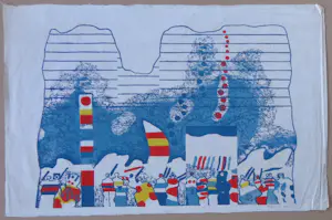 Jef Diederen - FIGURATIE / KLEURLITHO / 64x98cm / SIG / 1975 / PRENT 190 kopen? Bied vanaf 25!