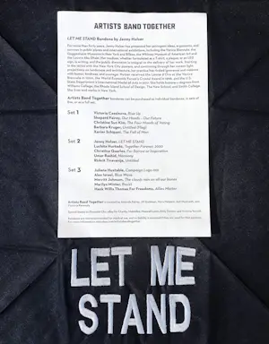 Jenny Holzer - LET ME STAND – BANDANA kopen? Bied vanaf 100!