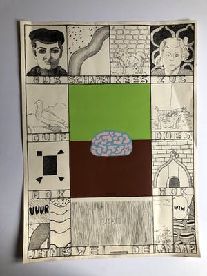 Reinier Lucassen - Aap, Noot, Mies - Litho kopen? Bied vanaf 60!