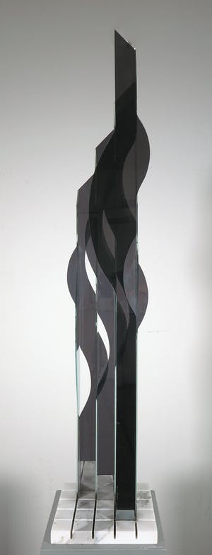 Renato Santarosso - Groot object van gespiegeld glas, Modula III kopen? Bied vanaf 400!