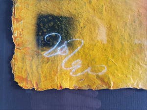 Theo Koster - Five (zeefdruk en collage in luxe lijst) kopen? Bied vanaf 1!