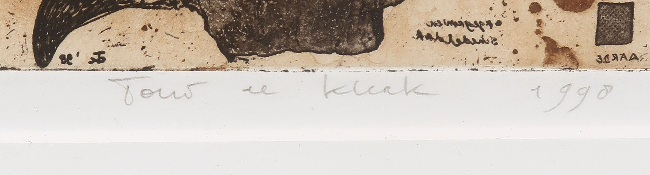 Toni de Klerk - Kleurenets, Stier - Ingelijst kopen? Bied vanaf 20!