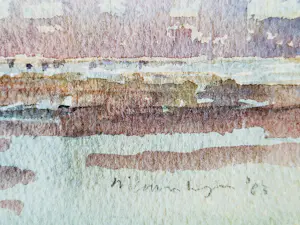 Bob Nieuwenhuysen - Gouache op papier - Landschap - 1999 - met persoonlijke opdracht kopen? Bied vanaf 52!