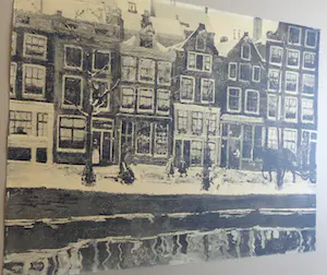 George Hendrik Breitner - STADSZICHT AMSTERDAM / ZW-W LITHO / 46x57cm kopen? Bied vanaf 1!