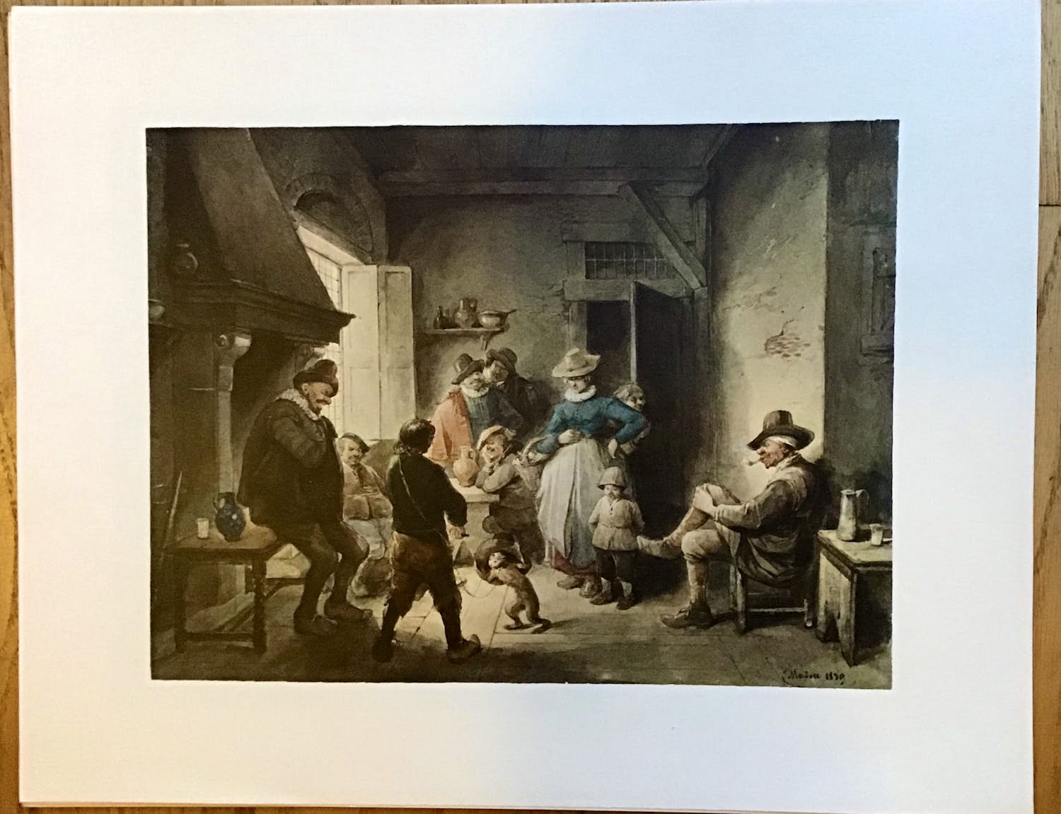 Jean Baptiste Madou - 6 tekeningen en aquarellen in koperdiepdruk drukkerij Vada verkocht voor € 25!