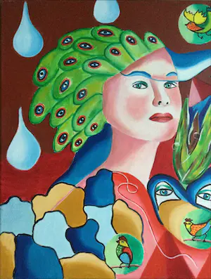 Maartje Wijngaarden - z.t. | surrealistisch olieverfschilderij kopen? Bied vanaf 75!