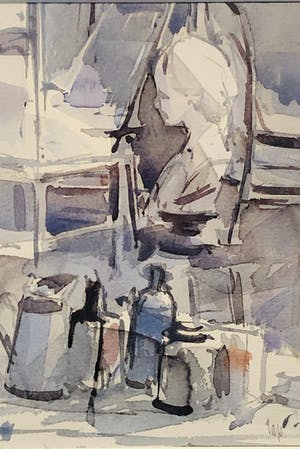 Piet Lap - zonder titel maar met lijst! kopen? Bied vanaf 175!