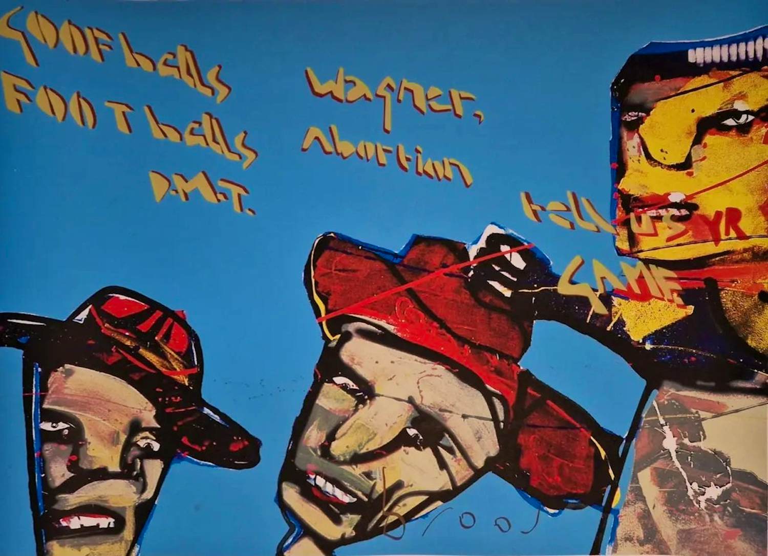 Herman Brood - Goofballs (zeer groot) verkocht voor € 275!