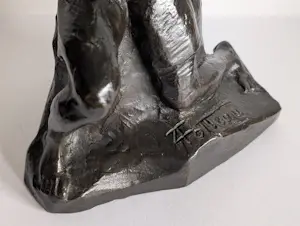 Andre Potteau - Accordeonist in brons groot formaat kopen? Bied vanaf 325!