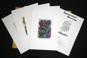 Henk Hesselius - Map met 5 zeefdrukken, Experimenteel Universum kopen? Bied vanaf 1!