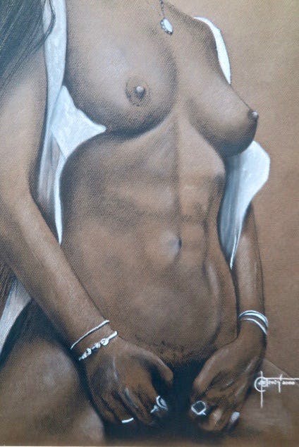 Niet of onleesbaar gesigneerd - Gesigneerd: Zoeteweij - Naakt II kopen? Bied vanaf 1!