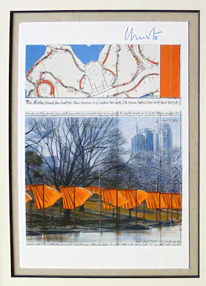Christo - Project " The Gates " Central Park- NYC 2005- inc. stofmonster - handgesigneerd kopen? Bied vanaf 1!