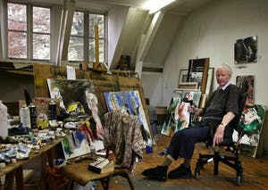 Ger Lataster - Kleurenlitho ' In het atelier' kopen? Bied vanaf 95!