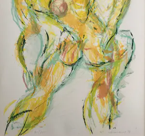 Paul de Lussanet - z.t. | expressieve litho - ingelijst kopen? Bied vanaf 49!