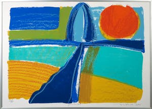 Willem Brauck - Zeefdruk, gestrikt - Ingelijst kopen? Bied vanaf 50!