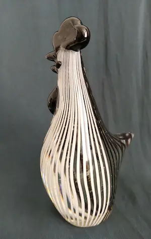 Niet of onleesbaar gesigneerd - De gestreepte haan, handgemaakt kopen? Bied vanaf 1!