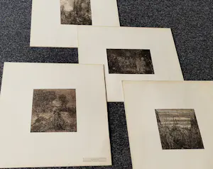 Marius Bauer - Het complete werk - Carel ende Elegast - 10 litho's - alle potloodgesigneer kopen? Bied vanaf 89!