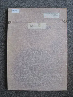 Mieke Kemming-Stork - karakteristieke "Fabel" aquarel in blauw "vrouw met kat" gesigneerd kopen? Bied vanaf 29!