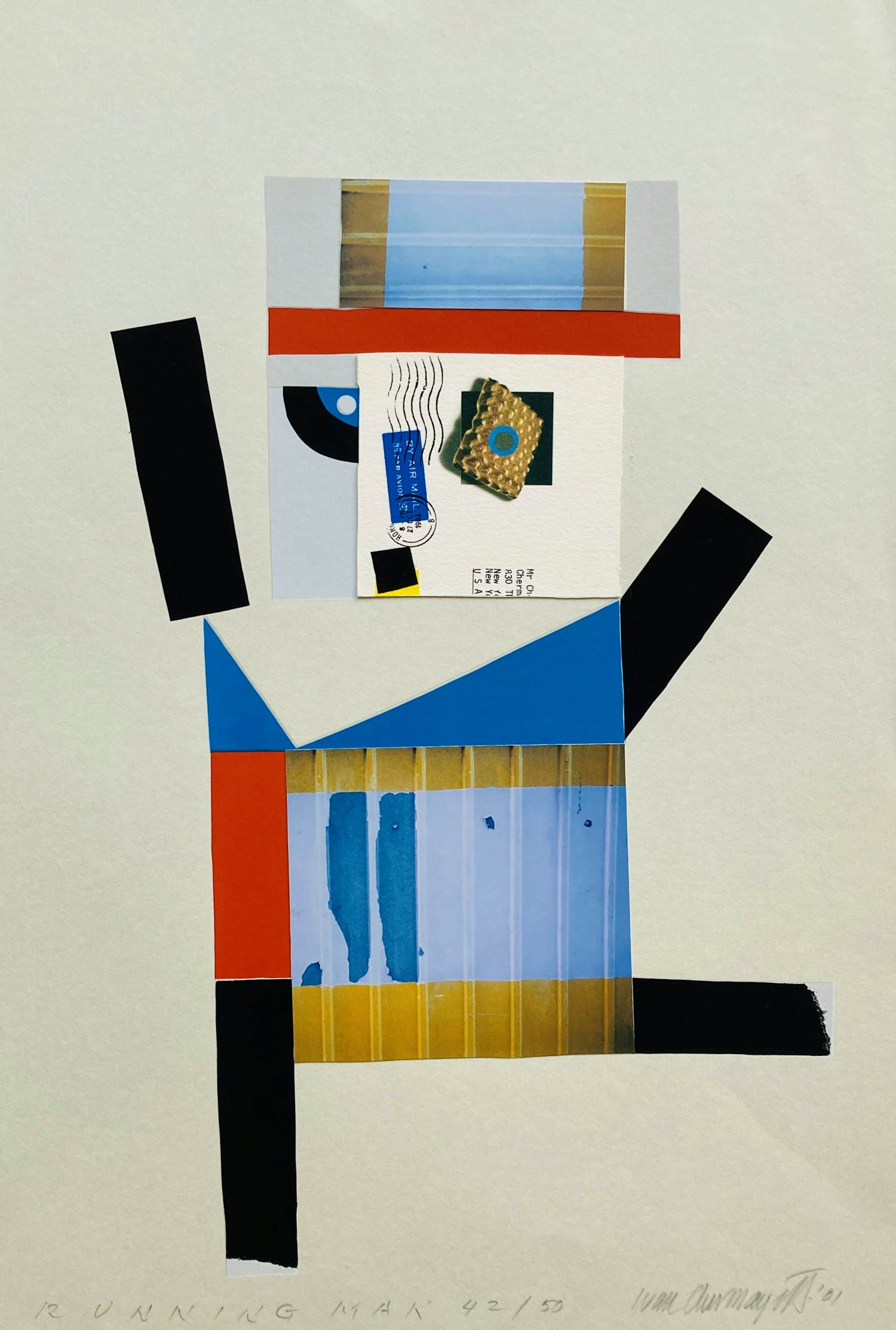 Ivan Chermayeff - Running man ( collage) kopen? Bied vanaf 225!