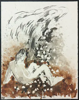 Fernando Lange Walton - Lot van drie aquarellen, Zonder titel kopen? Bied vanaf 1!