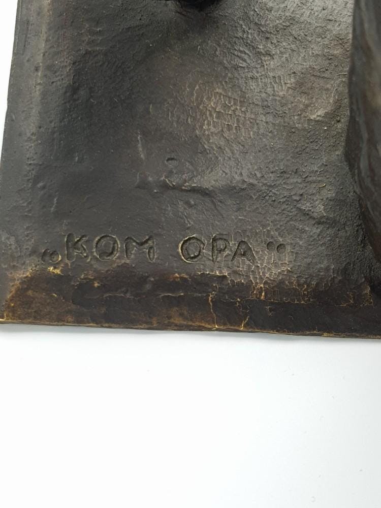 Jean en Marianne Bremers - Bronzen beeld "Kom opa" kopen? Bied vanaf 475!