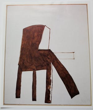 Klaas Gubbels - pen en potloodtekening in boek van galerie Espace + 3 catalogussen kopen? Bied vanaf 99!