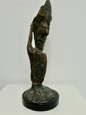 Brons (Onbekend) - bronzen sculptuur | 'De denker' kopen? Bied vanaf 1!