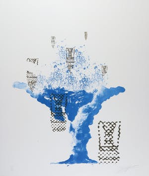Paul Smulders - Litho, Abstracte compositie kopen? Bied vanaf 1!