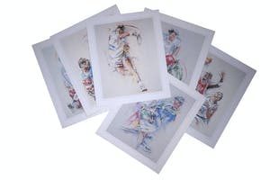 Twan van de Vorstenbosch - Lot van 18 werken, Sporters van Twan van de Vorstenbosch en Michel Poort kopen? Bied vanaf 1!