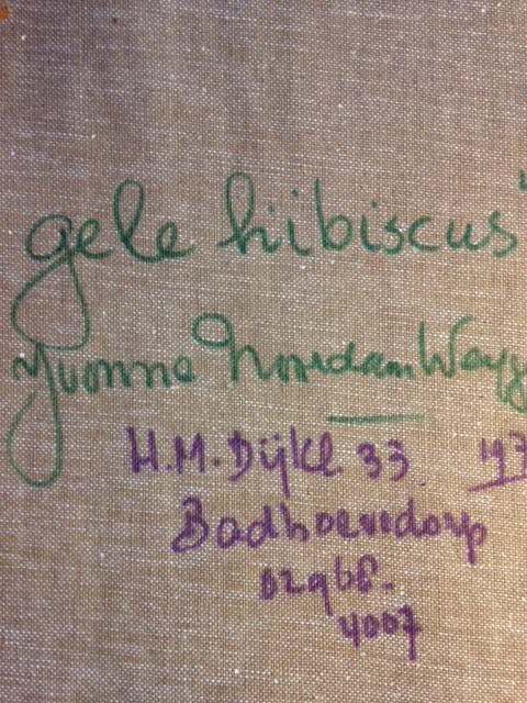 Yvonne Noordam - Gele Hibiscus kopen? Bied vanaf 40!
