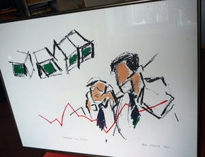 Ellen Meuwese - De speculanten -zeefdruk 1993- kopen? Bied vanaf 40!