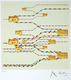 Rob Scholte - Zeefdruk, Mis en bouteille dans nos caves verkocht voor € 1!