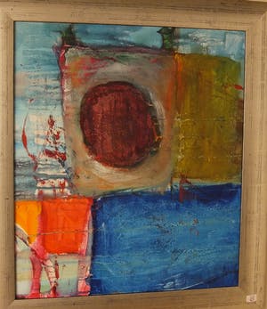 Niet of onleesbaar gesigneerd - compositie met kleur vlakken kopen? Bied vanaf 10!