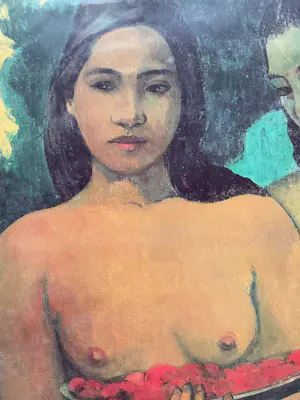 Paul Gauguin - Deux Tahitiennes, detail van origineel in MET New York,tentoonstelling Parijs kopen? Bied vanaf 20!