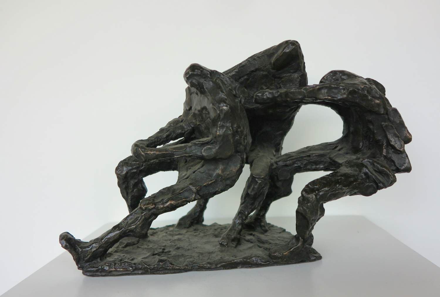 Hans Blank - Prachtig bronzen beeld (zwaar!), Scheepsbemanning kopen? Bied vanaf 800!