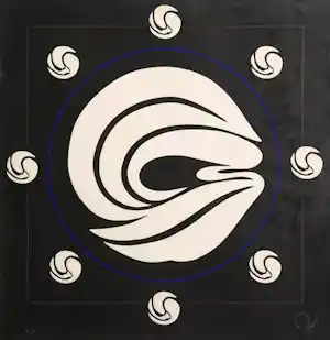 AcheterJack Youngerman - "Mandala (Black)" - Serigraphie - Auflage von 75 - handsigniert - (93 x 91 cm)? Enchérissez de 300!