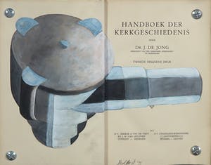 Jan Bollaert - Gemengde techniek op papier, Handboek der kerkgeschiedenis - Ingelijst kopen? Bied vanaf 40!