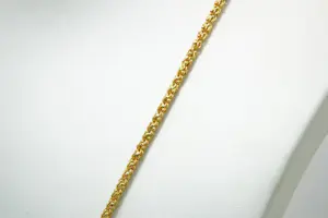 56 - Sierlijk en zo goed als nieuw - hoog gehalte -22 krt geel-gouden collier kopen? Bied vanaf 1480!