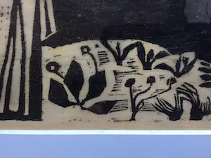 Marianne van der Heijden - hout/lino snede - ingelijst kopen? Bied vanaf 50!