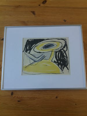 Joop Striker - meisje in het geel - litho - kopen? Bied vanaf 1!