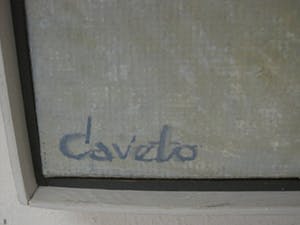 Caveto - Jan Dohmen (Bladel 1923-) GROOT olieverf op doek - Cello of Viool - gesigneerd kopen? Bied vanaf 1!