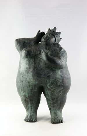 Rie Verhoef - Brons, Luisterkoning verkocht voor € 650!