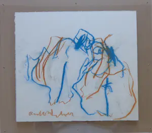 Anton Heyboer - FIGUREN / ORIGINEEL WERK / 44x50cm / SIG / PLEXI kopen? Bied vanaf 95!