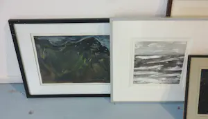 Janus Nuiten - Lot van 6 unieke werken op papier, Lanschappen kopen? Bied vanaf 75!