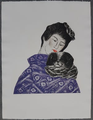 Arja van den Berg - Japanse met hondje kopen? Bied vanaf 40!