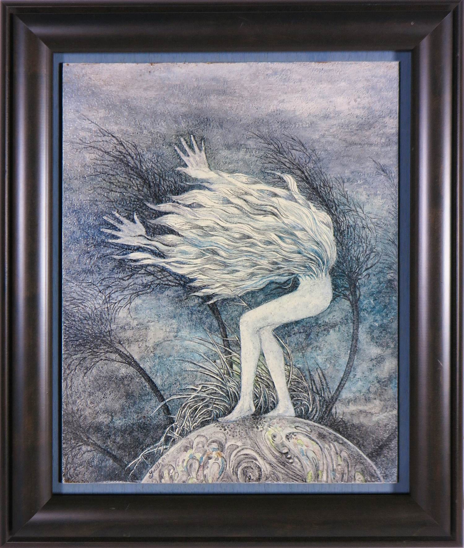 Judith Vermeeren-Neet - Olieverf op paneel, Storm - Ingelijst kopen? Bied vanaf 80!