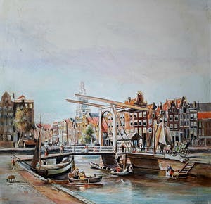 Niet of onleesbaar gesigneerd - Amsterdamse gracht kopen? Bied vanaf 1!