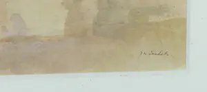 Jan Miechels - Aquarel, Rozenheuvel - Ingelijst kopen? Bied vanaf 1!